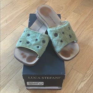 Fuzzy Slide Sandals Luca Stefani